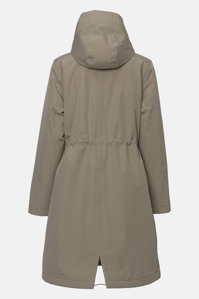 Gevoerde regenparka DASHRAIN01 | Greige | Jacket | Ilse Jacobsen