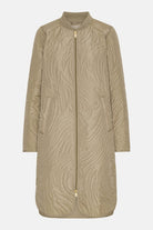 Gewatteerd Jack DUNE06 | Greige | Coat | Ilse Jacobsen