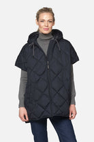 Gewatteerde cape PEPPY12 | Dark Indigo - Ilse Jacobsen