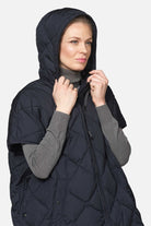 Gewatteerde cape PEPPY12 | Dark Indigo - Ilse Jacobsen