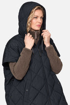Gewatteerde cape PEPPY12 | Dark Indigo | Cape | Ilse Jacobsen