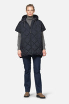 Gewatteerde cape PEPPY12 | Dark Indigo - Ilse Jacobsen