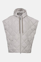 Gewatteerde cape PEPPY12 | Silver Grey - Ilse Jacobsen