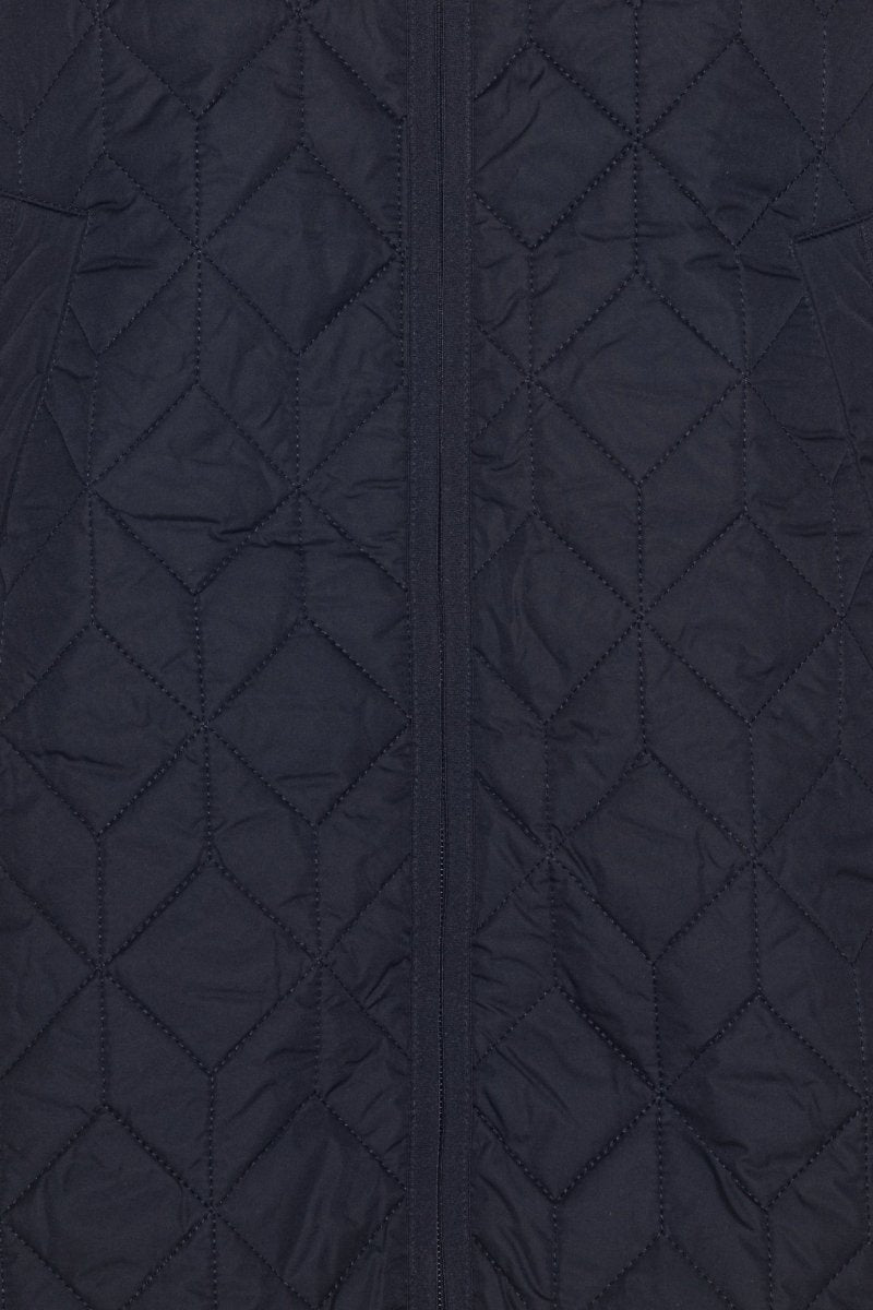 Gewatteerde jas ART06 | Dark Indigo | Coat | Ilse Jacobsen