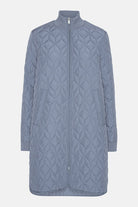 Gewatteerde jas ART06 | Grey Blue - Ilse Jacobsen