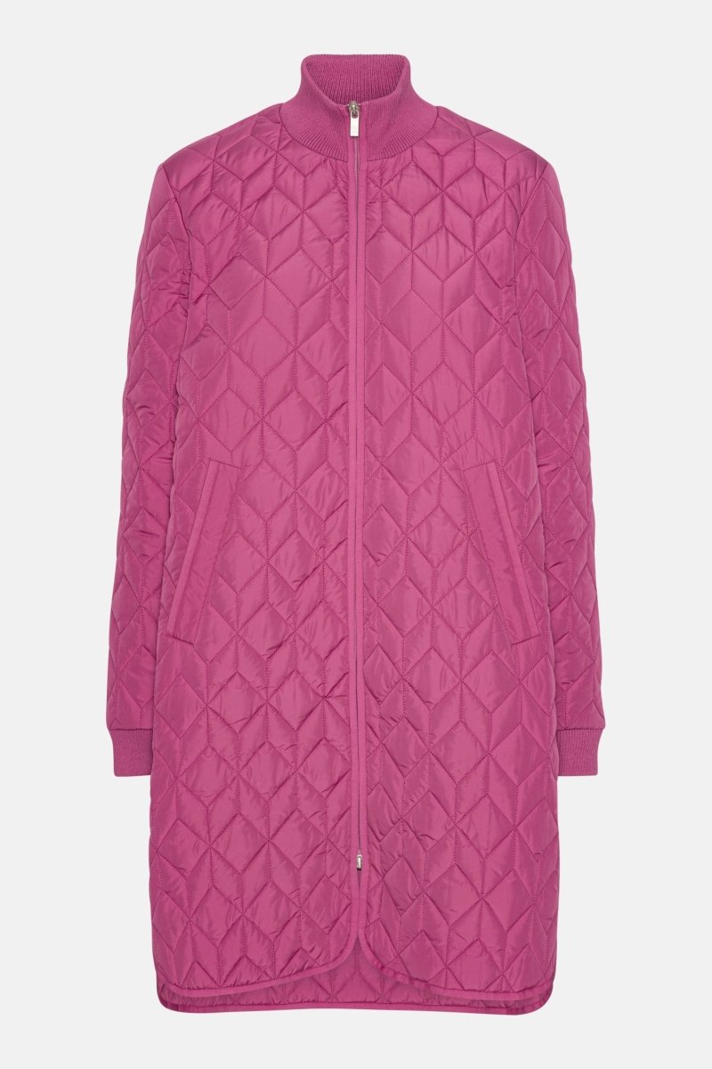 Gewatteerde jas ART06 | Magenta Haze | Coat | Ilse Jacobsen