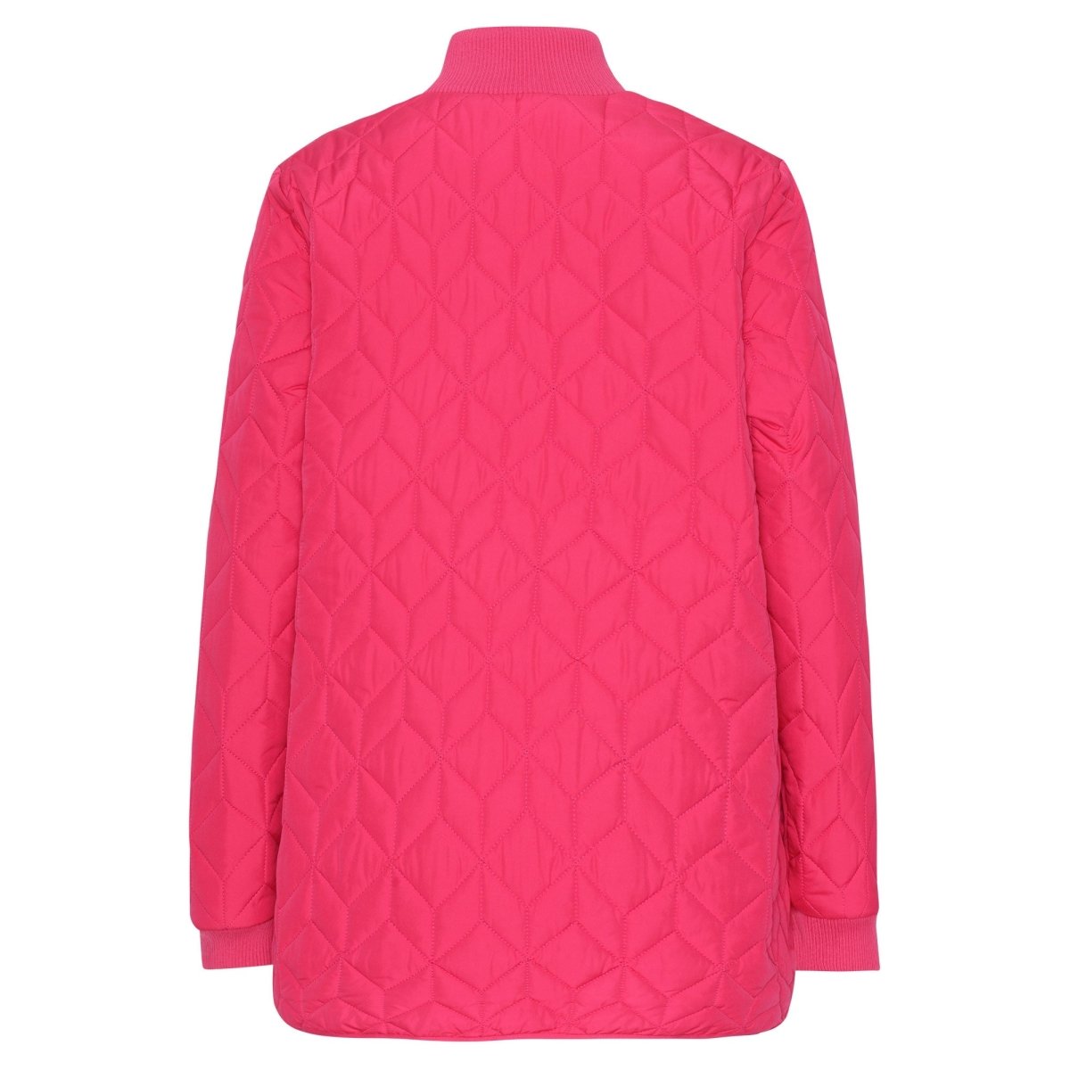 Gewatteerde Jas ART40 | Magenta | Coat | Ilse Jacobsen