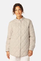 Gewatteerde Shirt Jacket BEAT04 | Light Camel | Jacket | Ilse Jacobsen