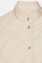 Gewatteerde Shirt Jacket BEAT04 | Light Camel | Jacket | Ilse Jacobsen