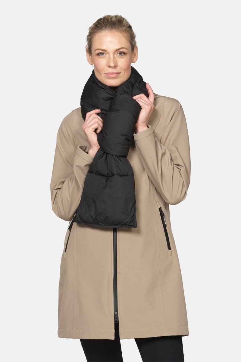 Gewatteerde sjaal PEPPYS08 | Black | Scarf | Ilse Jacobsen