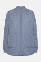 Gewatteerde Tussenjas ART45 | Grey Blue | Jacket | Ilse Jacobsen