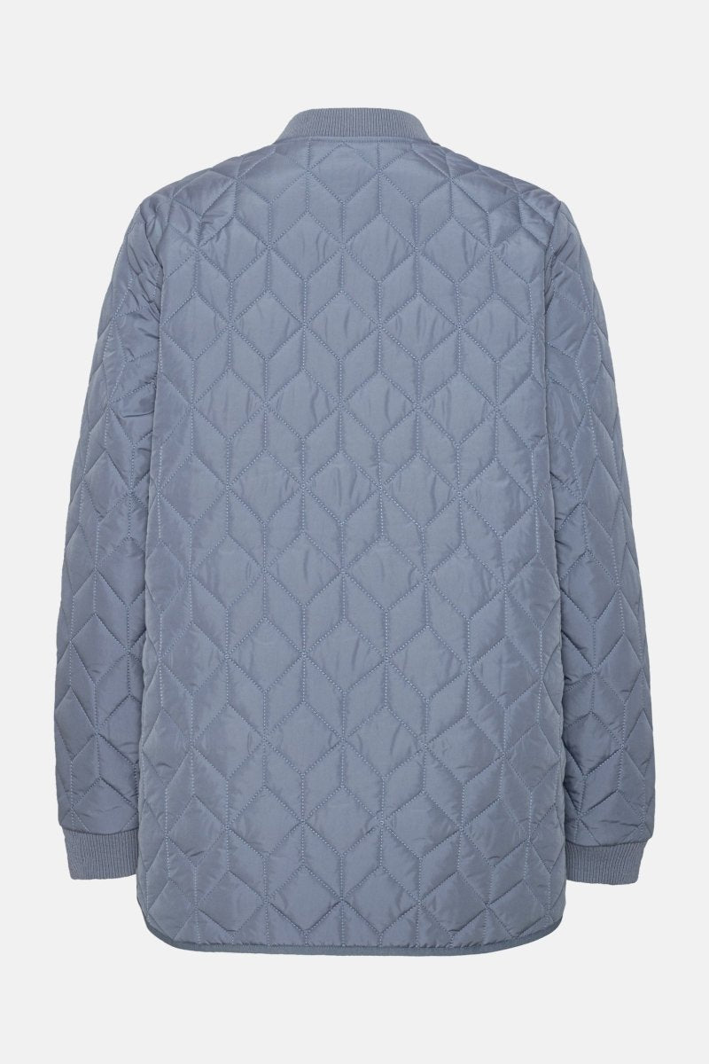 Gewatteerde Tussenjas ART45 | Grey Blue | Jacket | Ilse Jacobsen