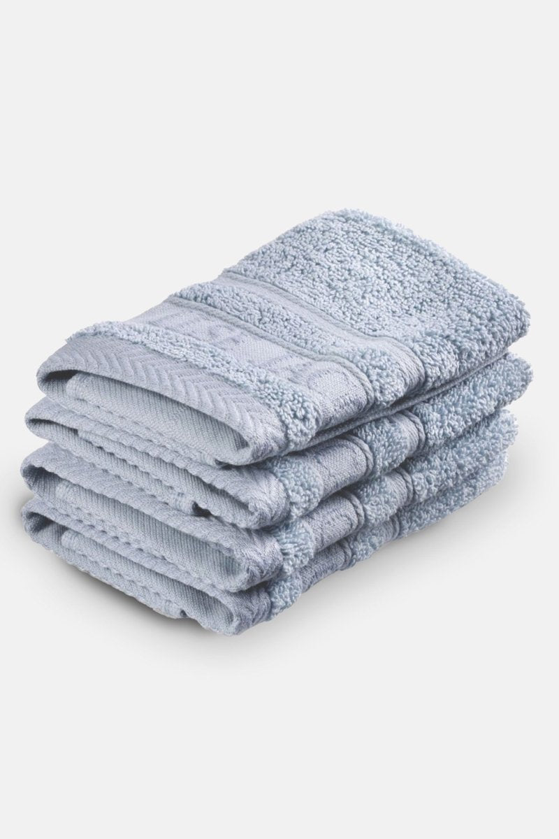 Gezichtshanddoek - Set van 4 stuks | Powder Blue | Bath Collection | Ilse Jacobsen