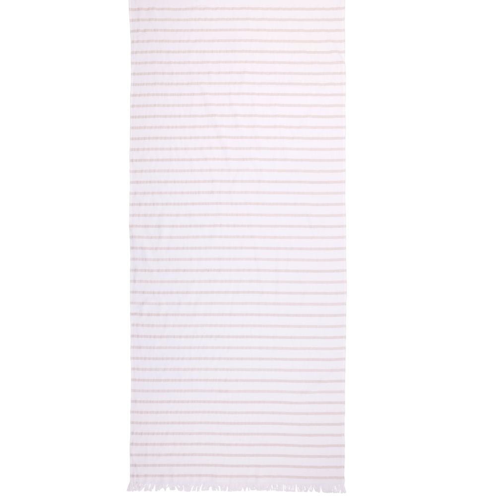 Hamam handdoek | Sand Beige Stripes | Bath Collection | Ilse Jacobsen