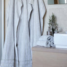 Handdoek - Set van 2 stuks | Sand Beige Stripes | Bath Collection | Ilse Jacobsen