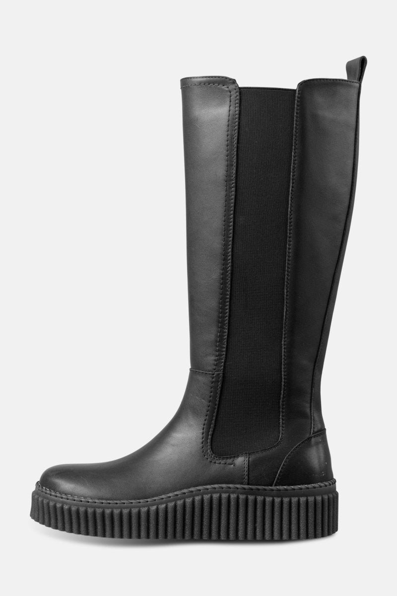 Hoge laarzen met elastiek CALIRA07 | Black Black | Shoes | Ilse Jacobsen