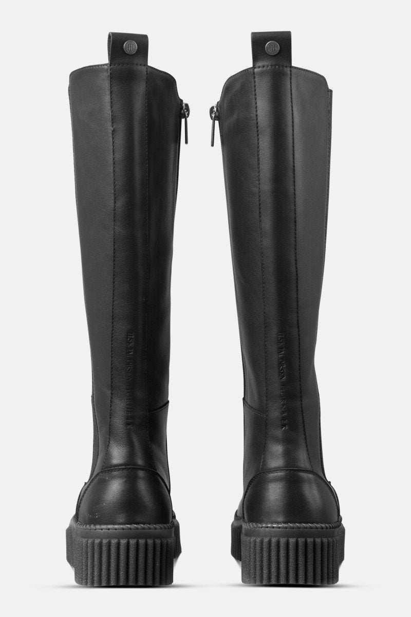 Hoge laarzen met elastiek CALIRA07 | Black Black | Shoes | Ilse Jacobsen