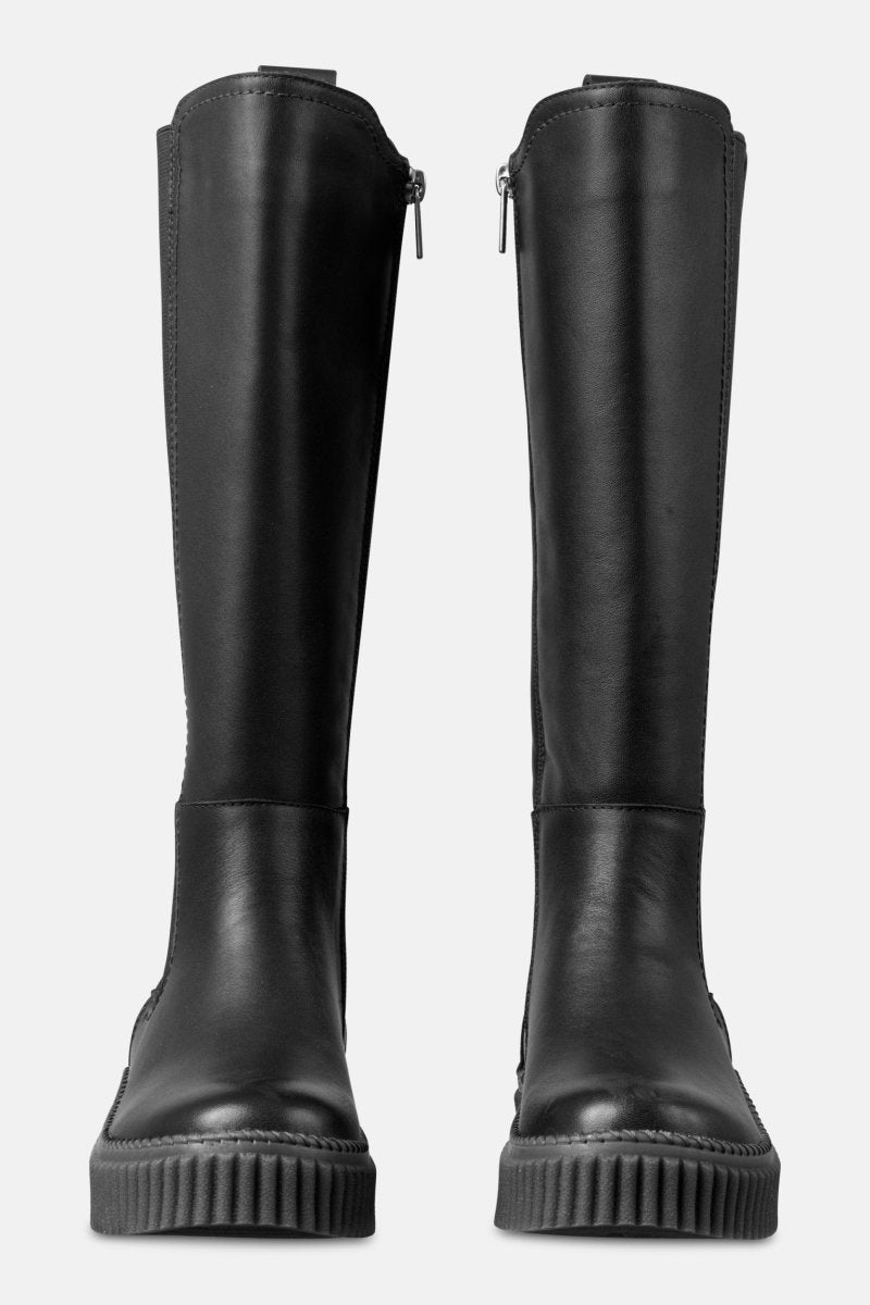 Hoge laarzen met elastiek CALIRA07 | Black Black | Shoes | Ilse Jacobsen