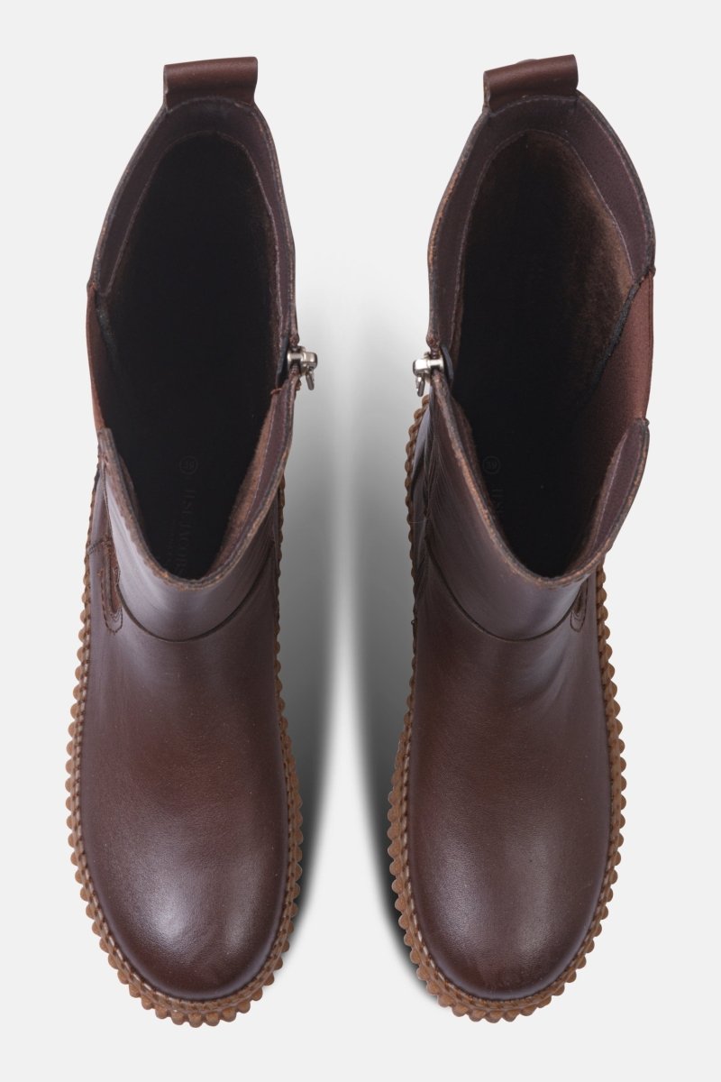 Hoge laarzen met elastiek CALIRA07 | Brown Clay | Shoes | Ilse Jacobsen