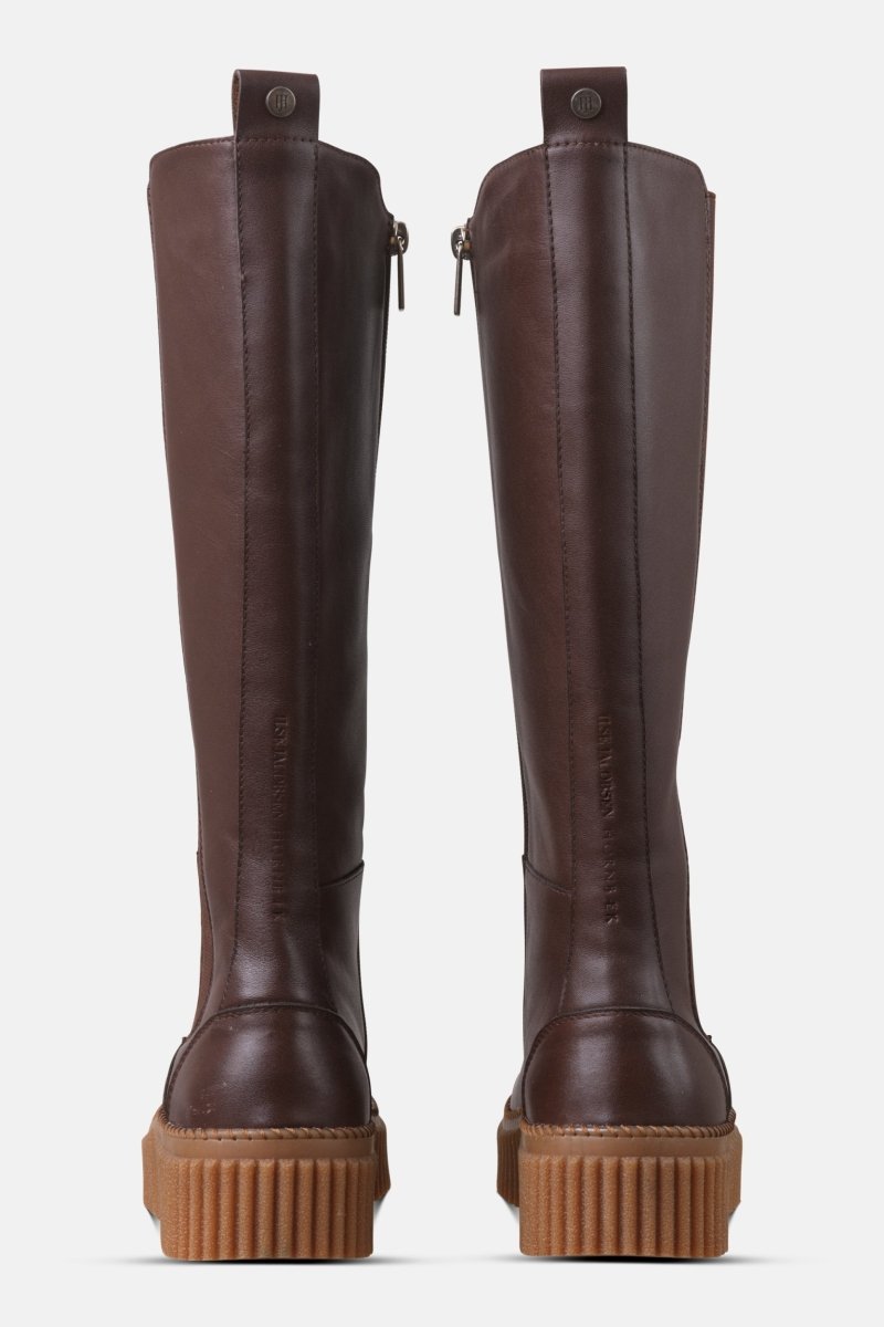 Hoge laarzen met elastiek CALIRA07 | Brown Clay | Shoes | Ilse Jacobsen