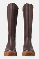 Hoge laarzen met elastiek CALIRA07 | Brown Clay | Shoes | Ilse Jacobsen