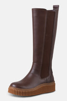 Hoge laarzen met elastiek CALIRA07 | Brown Clay | Shoes | Ilse Jacobsen