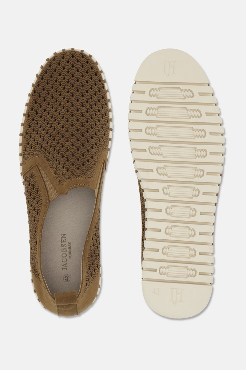 Instappers Heren TULIP140MEN beige zool | Cashew | Shoes | Ilse Jacobsen