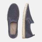 Instappers Heren TULIP140MEN beige zool | Grey Blue | Shoes | Ilse Jacobsen