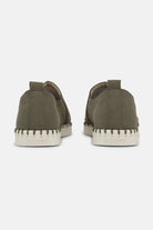 Instappers Heren Tulip3885 beige zool | Deep Olive Pearled Ivory | Shoes | Ilse Jacobsen