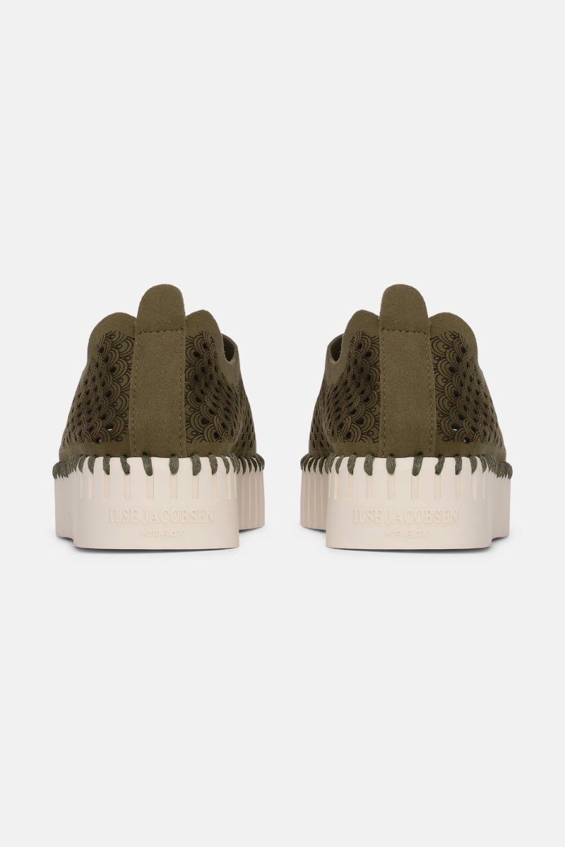 Instappers Platform TULIP3373 | Deep Olive | Shoes | Ilse Jacobsen