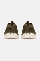 Instappers Platform TULIP3373 | Deep Olive | Shoes | Ilse Jacobsen