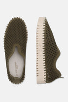 Instappers Platform TULIP3373 | Deep Olive | Shoes | Ilse Jacobsen