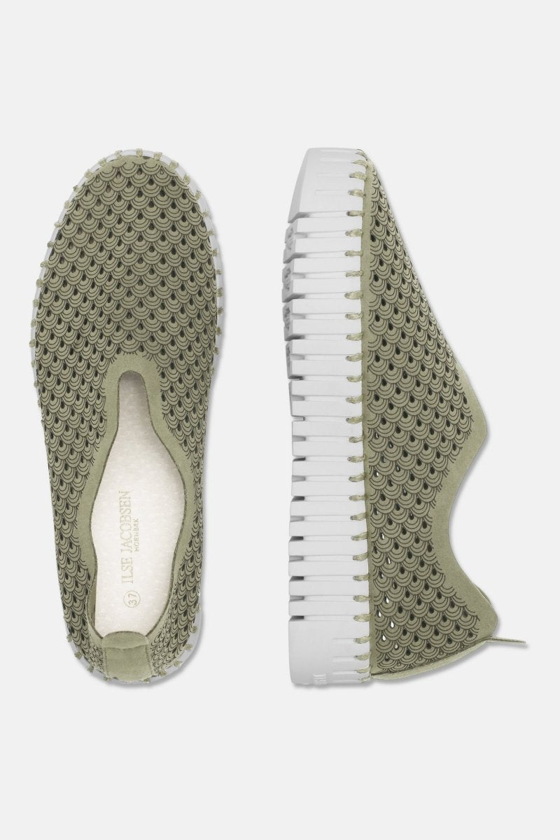 Instappers Platform TULIP3373W witte zool | Army | Shoes | Ilse Jacobsen