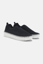 Instappers Platform TULIP3373W witte zool | Dark Indigo | Shoes | Ilse Jacobsen
