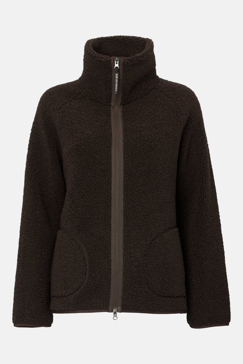 Kort teddyjack BONDEDPILE01 | Chocolate Torte | Jacket | Ilse Jacobsen
