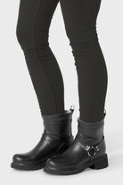 Korte Biker regenlaarzen RUB54 | Black Black | Boots | Ilse Jacobsen