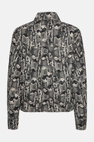 Korte Geknoopte Jas COTTONTWILL01P | Dark Blue Snake | Jacket | Ilse Jacobsen