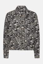 Korte Geknoopte Jas COTTONTWILL01P | Dark Blue Snake | Jacket | Ilse Jacobsen