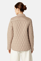 Korte Gewatteerde Jas AROS06 | Wheat | Jacket | Ilse Jacobsen