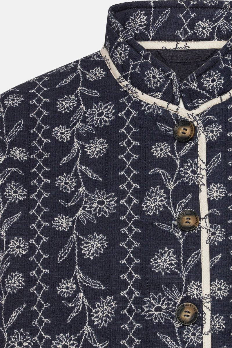 Korte Gewatteerde Jas OTTOMAQUILT01P | Dark Wildflower | Jacket | Ilse Jacobsen