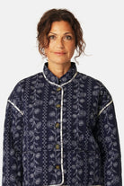 Korte Gewatteerde Jas OTTOMAQUILT01P | Dark Wildflower | Jacket | Ilse Jacobsen