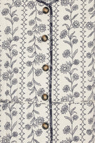 Korte Gewatteerde Jas OTTOMAQUILT01P | White Wildflower | Jacket | Ilse Jacobsen