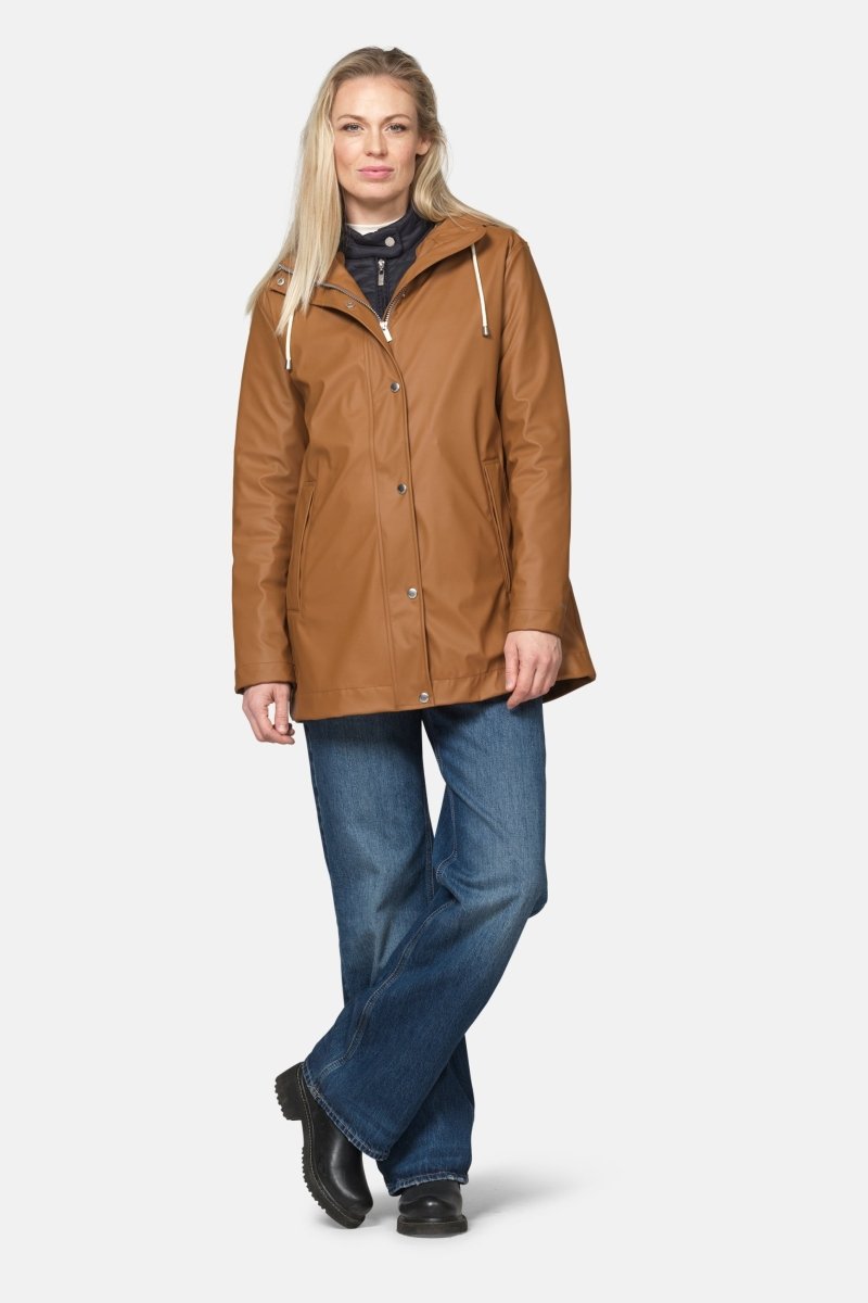 Korte regenjas RAIN228FR | Toffee | Raincoat | Ilse Jacobsen
