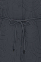 Lang Gewatteerde Jas BLOSSOM01 | Dark Indigo | Jacket | Ilse Jacobsen