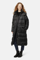 Lange Donzen Winterjas WALK11 | Black | Coat | Ilse Jacobsen