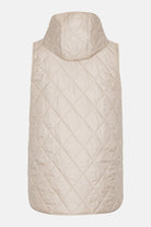 Lange Gewatteerde Bodywarmer BEAT02 | Light Camel | Vest | Ilse Jacobsen