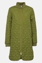 Lange gewatteerde jas ART06 | Sphagnum | Coat | Ilse Jacobsen