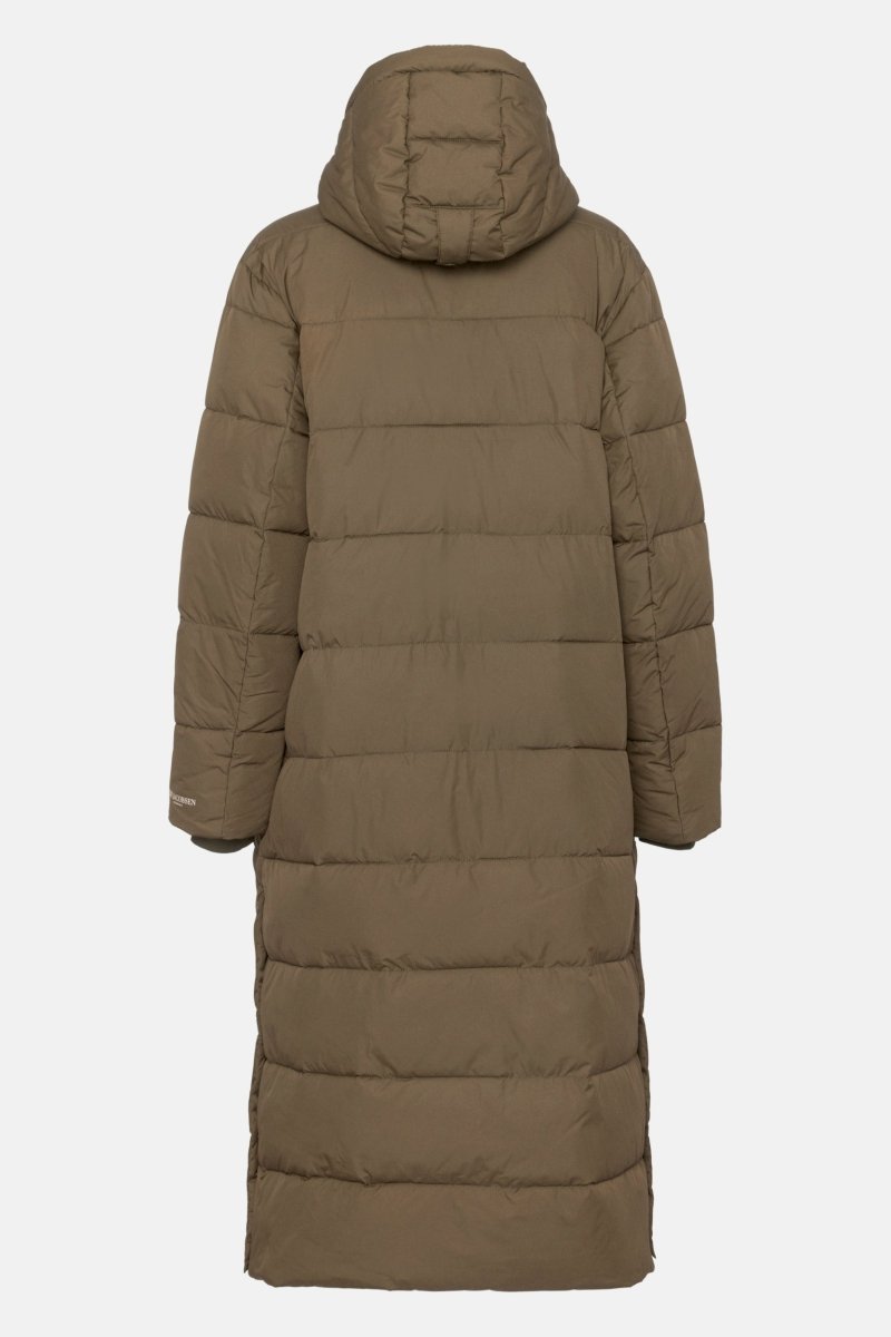 Lange gewatteerde winterjas PEPPY13 | Mud | Coat | Ilse Jacobsen