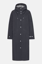 Lange Regenjas GENTLERAIN01 | Dark Indigo | Raincoat | Ilse Jacobsen