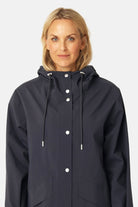 Lange Regenjas GENTLERAIN01 | Dark Indigo | Raincoat | Ilse Jacobsen